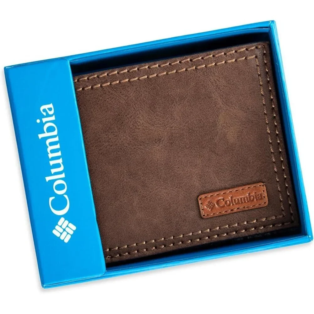 Men's Classic Pu Leather Imported Wallet Dark Tan Style Card Fashion Designed